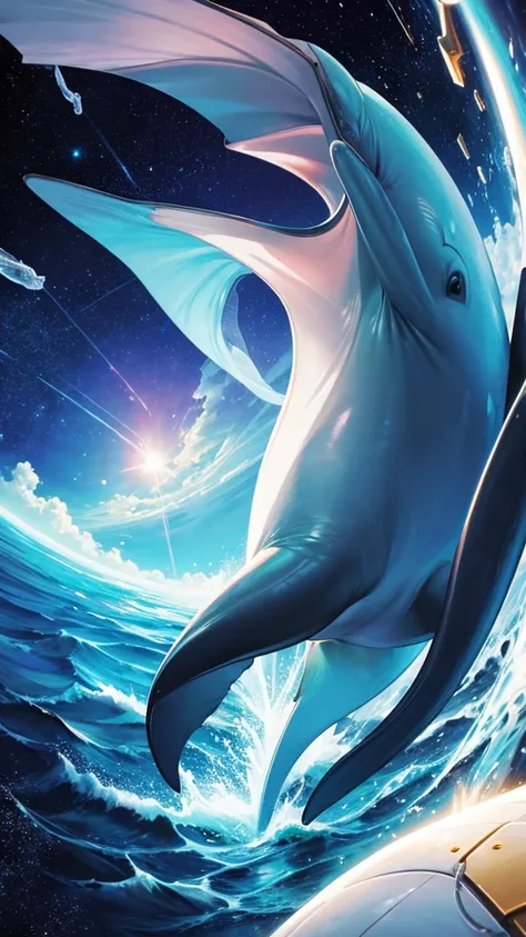 Dolphin in space