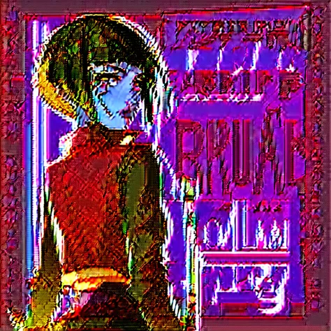 cyberpunk;  female protagonist;  black hair;  girl;  comic cover;  katana;  pink eyes; short hair;  cover; action;  bad corporat...