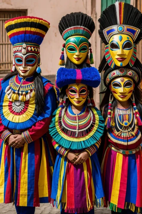 bolivian folk dance masks