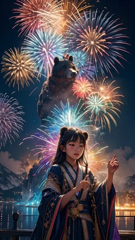 Rainbow colorsのSubbear、Bear、親Subbear、Subbear、White bear、Subbearたちに囲まれて、Mysterious Landscape、firework、firework大会、Rainbow colorsのf...