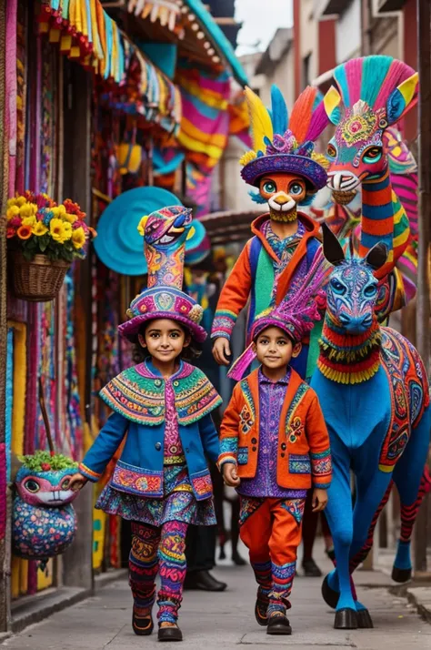 alebrijes with clothing