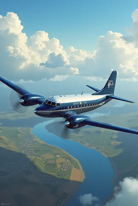 boeing commercial aircraft 1953,realistic art