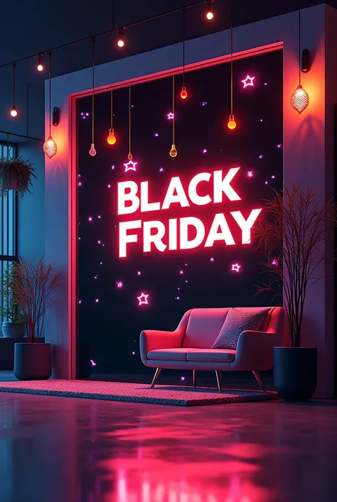 Create a Black Friday ad, talking about discount,withouth People, just propaganda