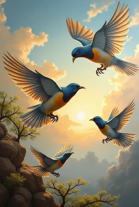 michelangelo&#39;s painting of birds