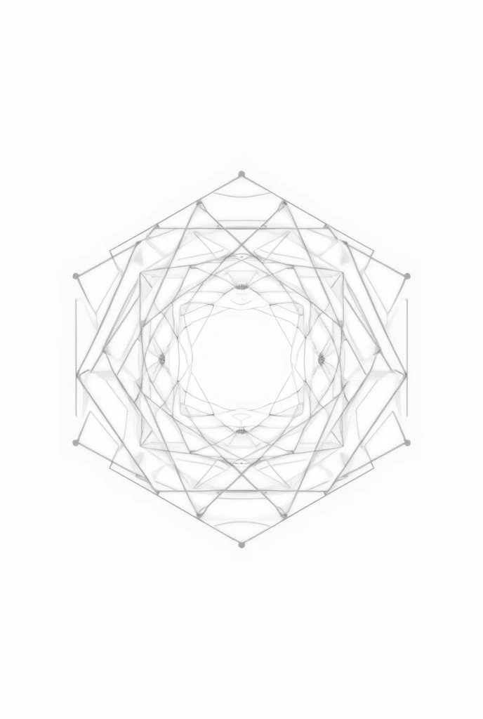 10 math geometry inside one another. background should be white and no fill colors.