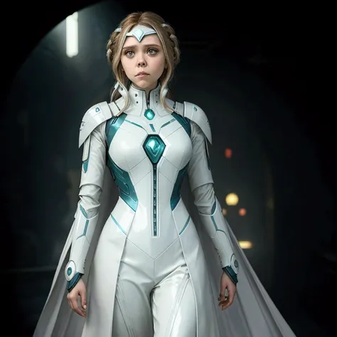 elisabeth olsen as the android white vision from the mcu