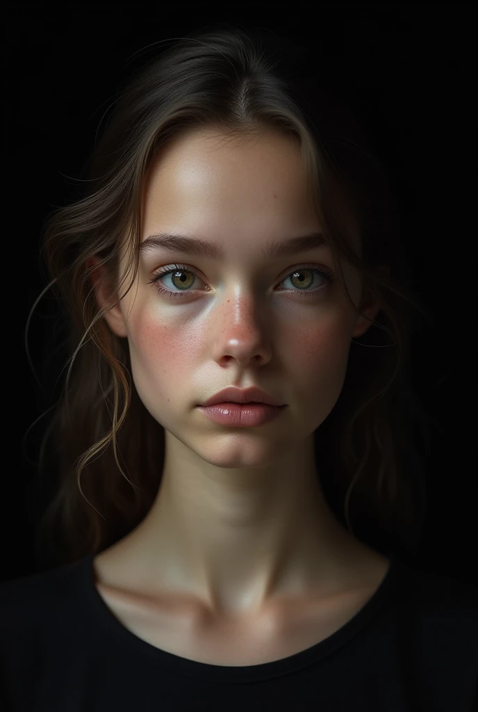 masterpiece, best quality, extremely detailed, hyperrealistic, photorealistic,  black background,  ultra detailed face, beautifu...