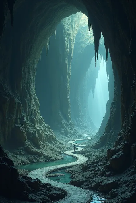 create some paths inside a cave