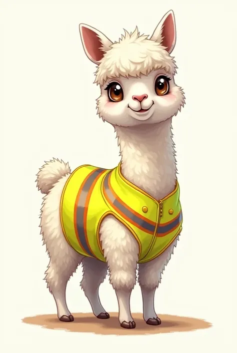 Alpaca drawing safety vest