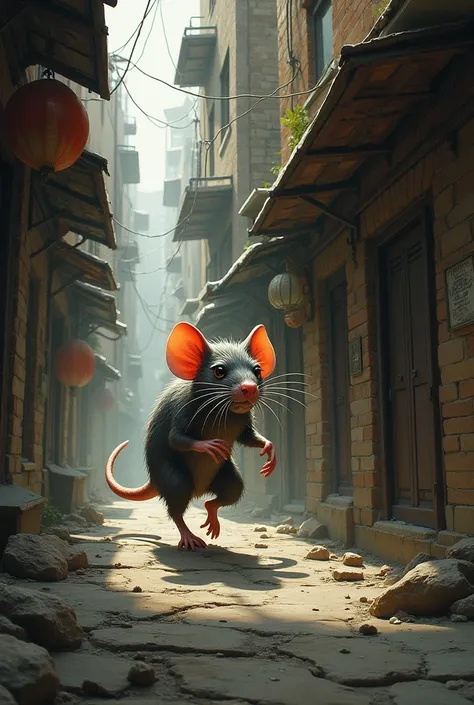 A rat in tiri