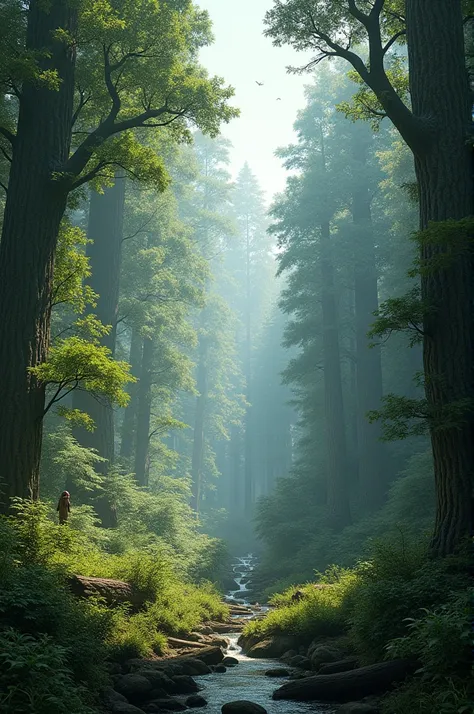 i want images of hyperrealistic forests