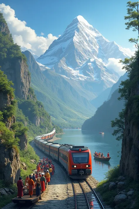 nepal with zero corruption. mount everest. train and ship