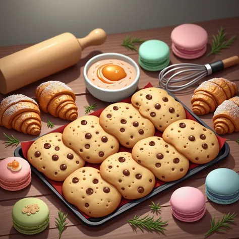 set of baking sweets