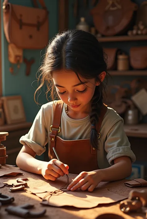 leather craft girl