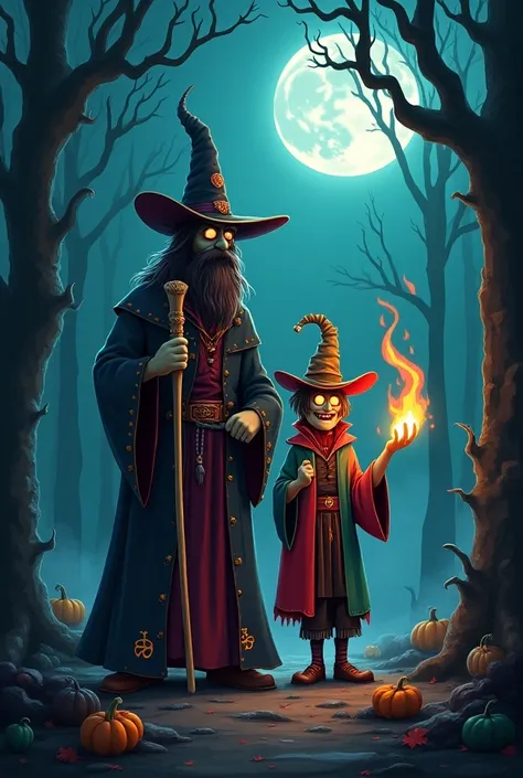 typescript and vue as halloween characters