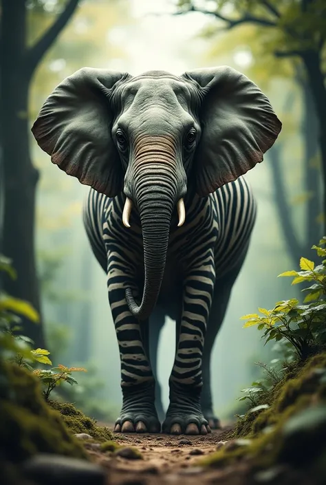 elephant+zebra hubrid combination