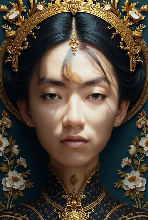 Best quality background with detailed and symmetrical face with good contrast