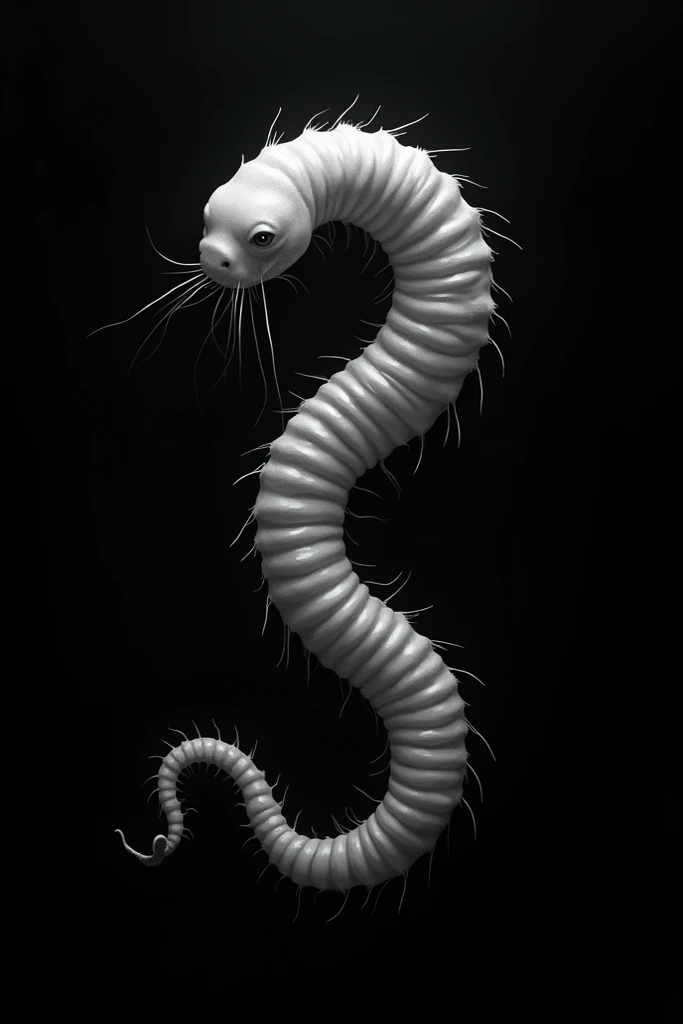 Create pinworm image with black background