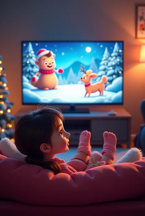 Lara also has her favorite cartoon season at Christmas