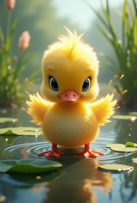 a super powerful duckling