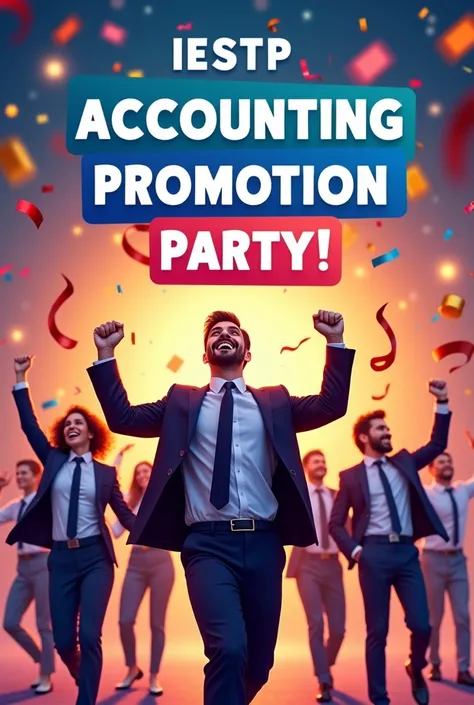 banner for an iestp accounting promotion party "mache "