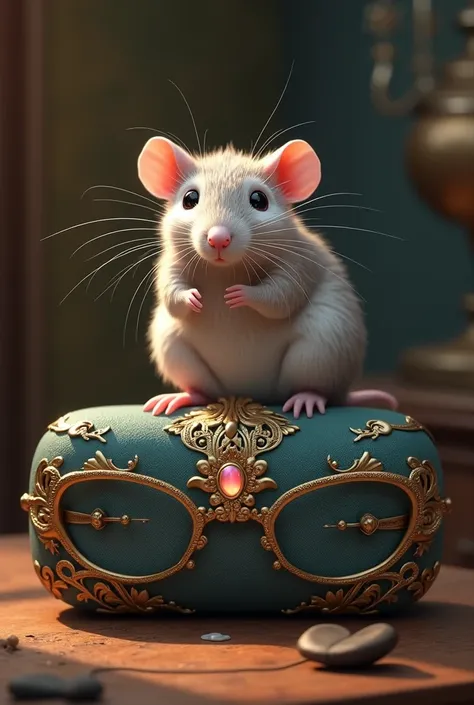 eyeglass case made of beautiful material, rat