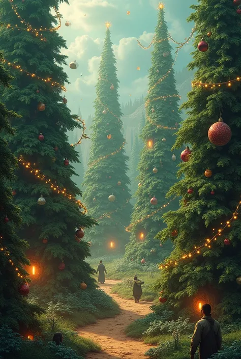 A universe made of Christmas trees、