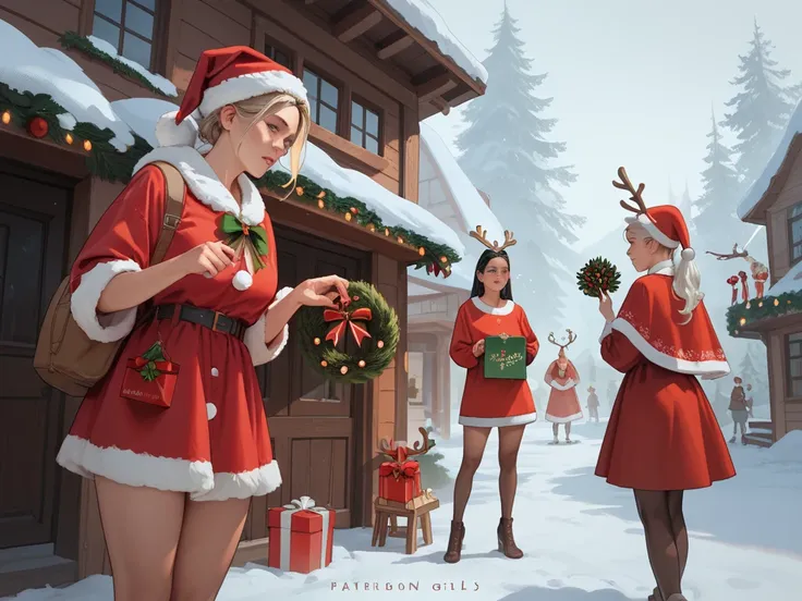 Santa Claus casts a spell on a group of unsuspecting mean girls, forcing them to transform into Christmas reindeer.