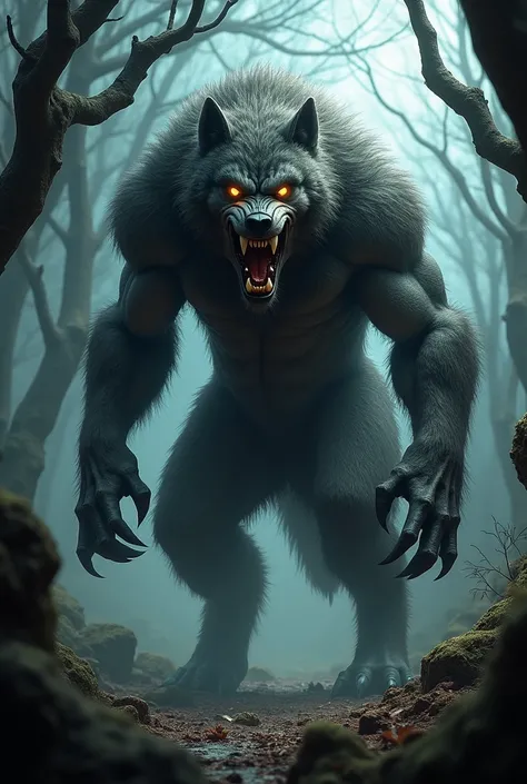 Very realistic werewolf