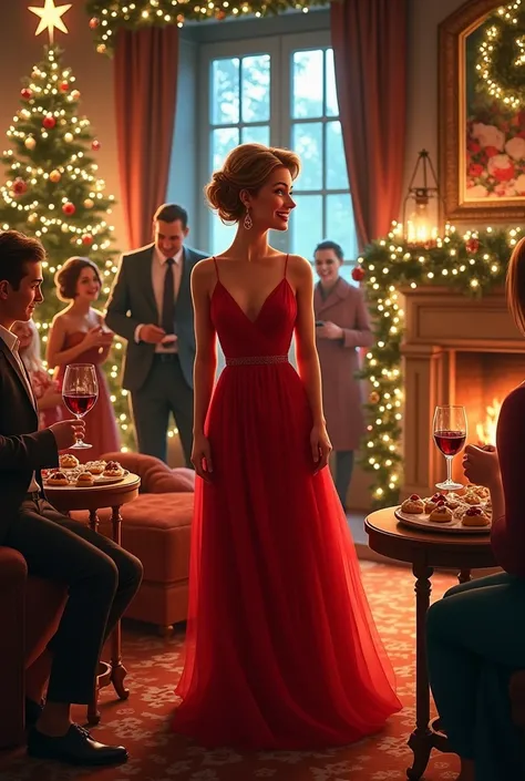 A crismas party made by a women whos name is Carolina.