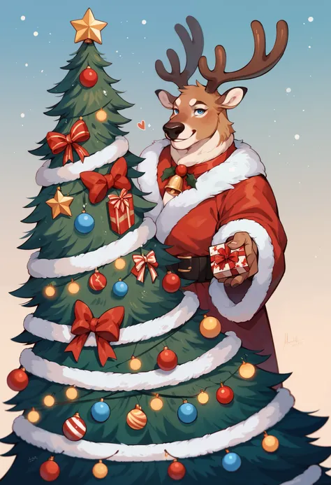rating_safe, score_9, score_8_up, score_7_up, score_6_up, score_5_up, score_4_up, hires, heart-warming Christmas, featuring a ch...