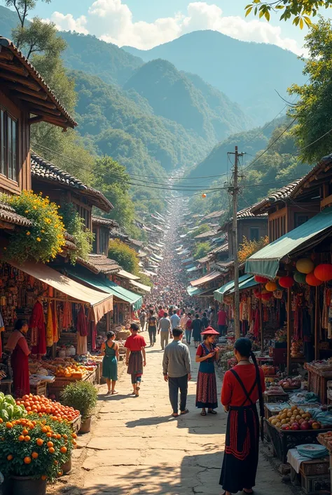 markets or festivals in the highlands ...  this section needs fresh colors and images . of northwest vietnam