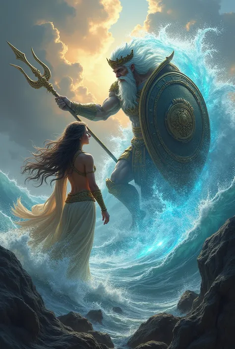 Crie a deusa athena vs poseidon