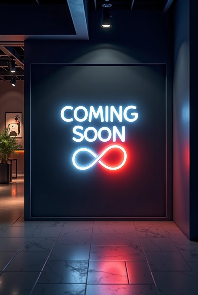 Coming soon poster for a shop or a brand shop