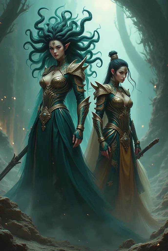 queen medusa and xiaoyan pic