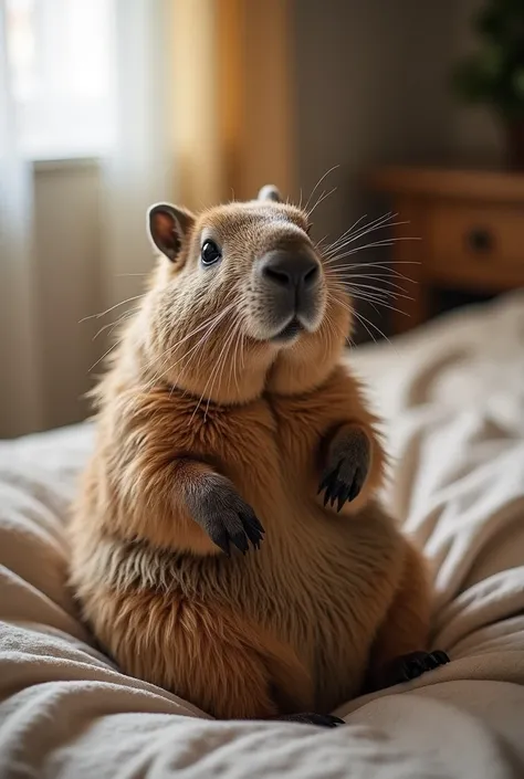 capybara pooped the bed