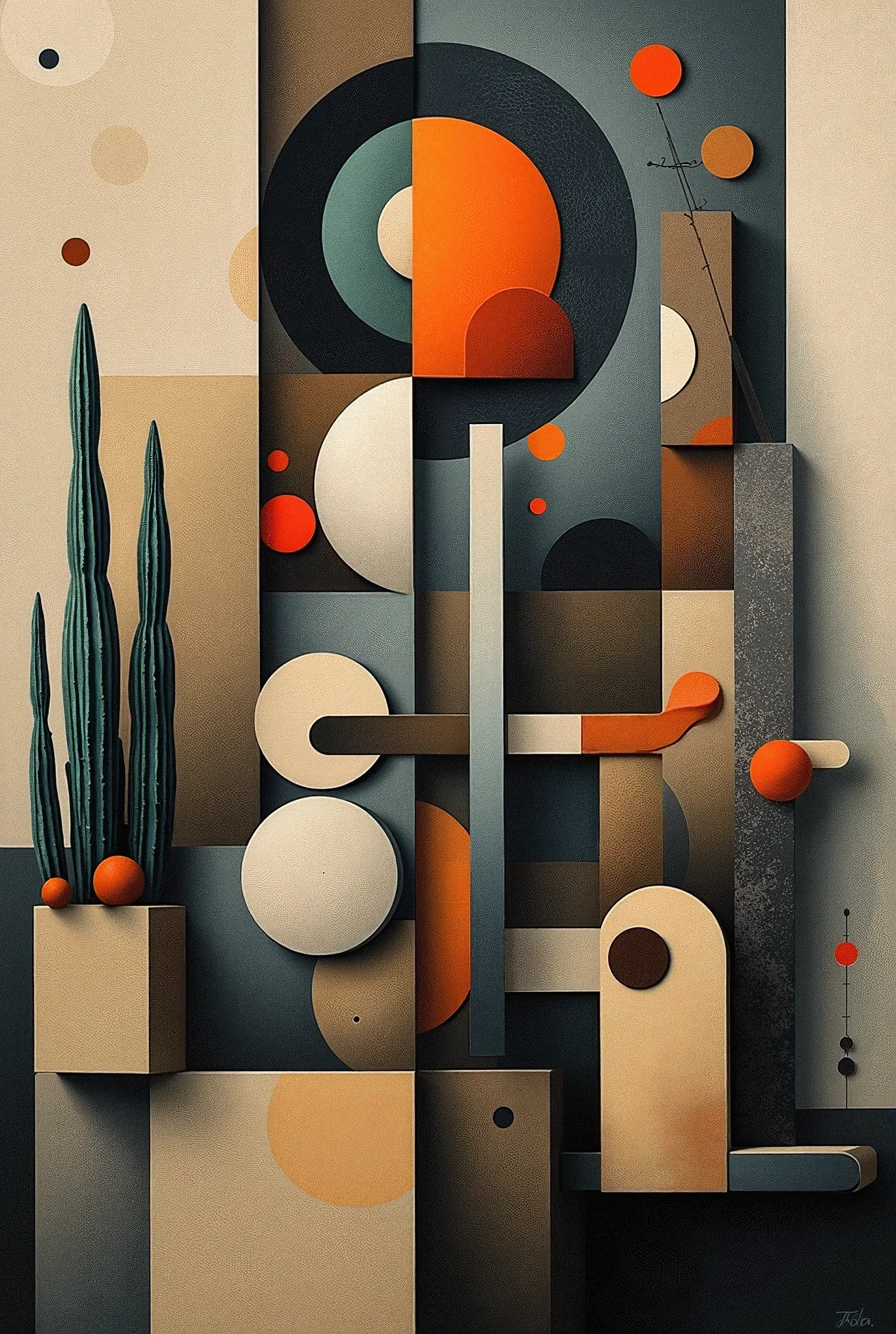 write the title cubism according to its art characteristics, the different and colorful letters geometrization: shapes and volum...