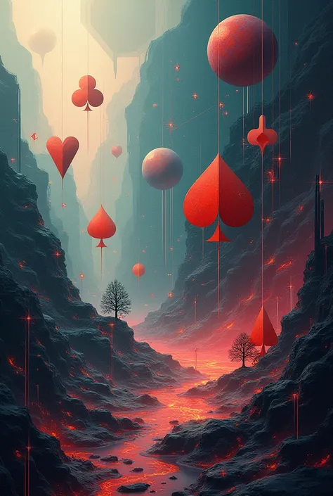 card game abstract art