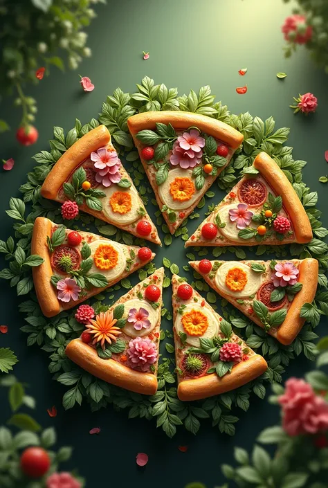 Make a pizza that is a plant