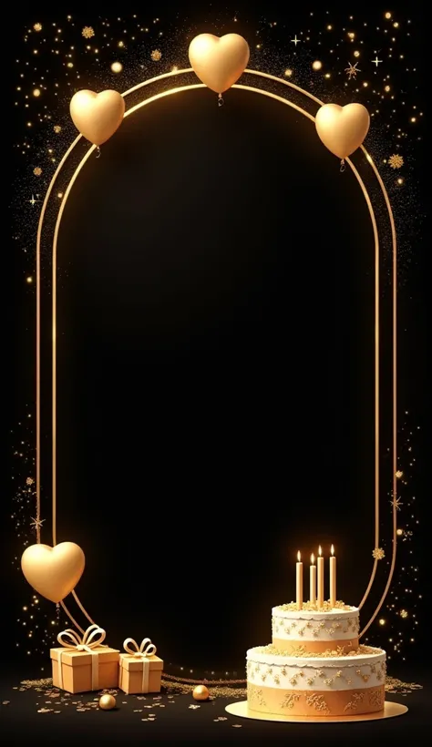 background:
a luxurious black background with golden sparkles and glowing dots, creating an elegant and celebratory atmosphere.
...