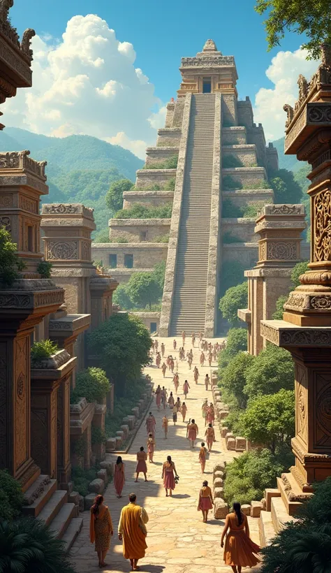 The Mayans building majestic cities 