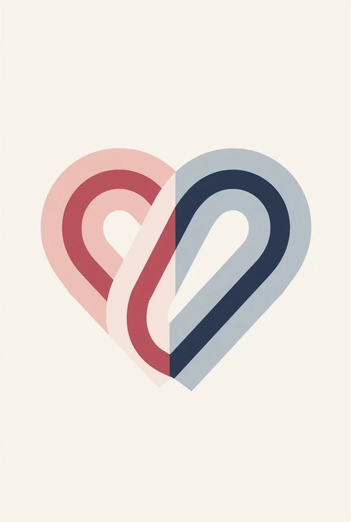 " Stylized icon of an interconnected heart and brain , forming a symbol of infinity in the center , representing lasting relat...