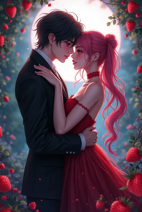 Strawberry vampire anime couple