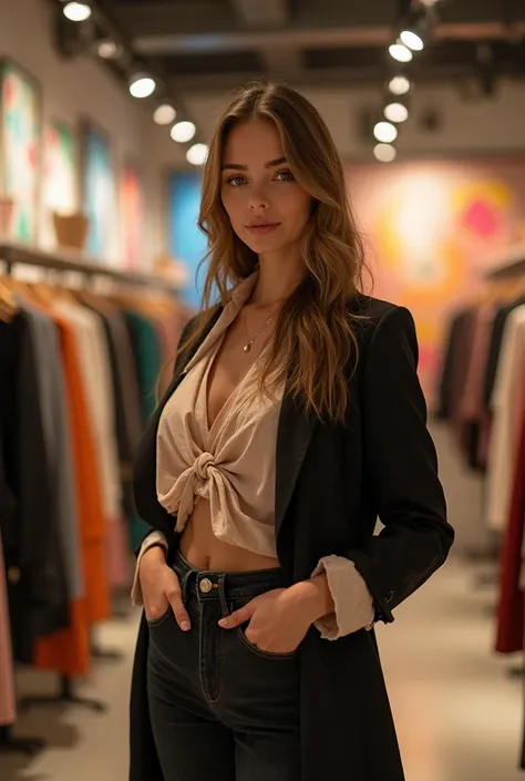 Create a girl who works in fashion