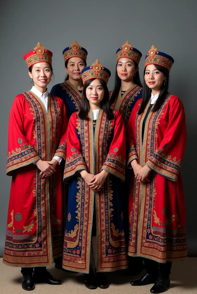 The image of teachers in the national clothes of Kazakhstan