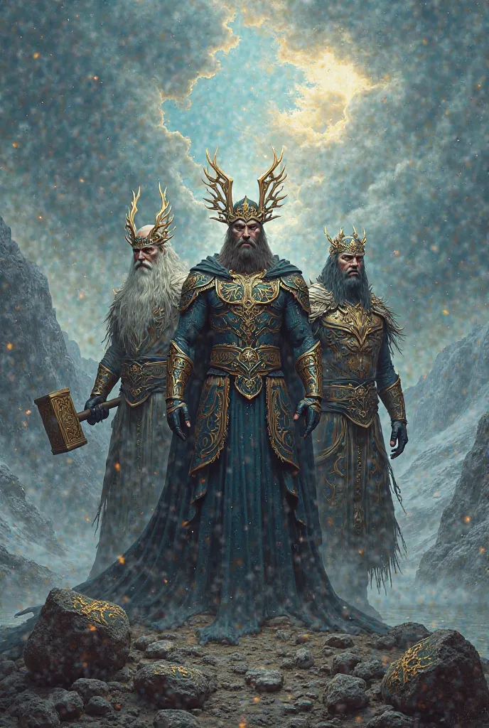 Create three Norse gods