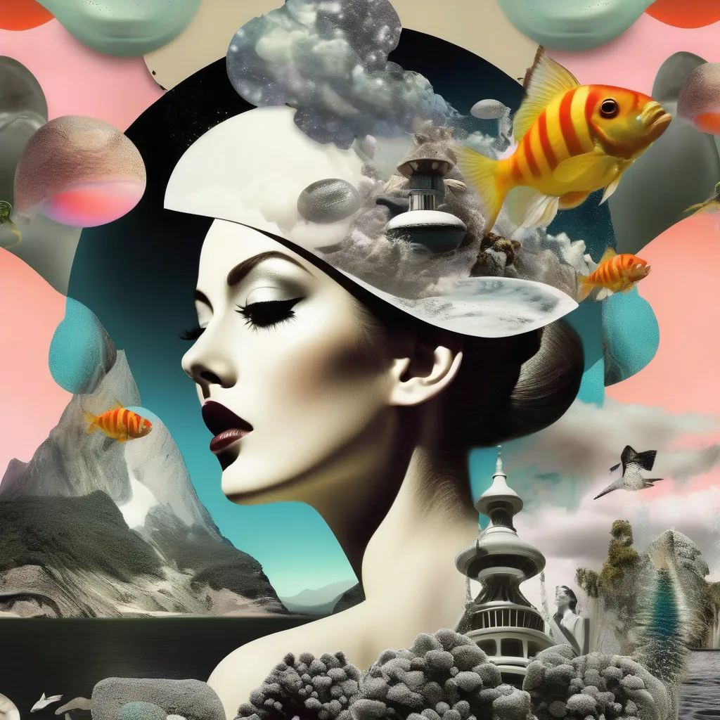 Surreal Collage - 3D collage surreal and this is the best one yet,Take it to the next level of artistic expression and dreamlike...