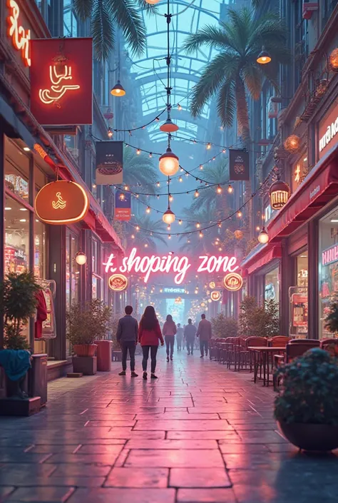 Make a cover photo with different type of shopping things for highly shopping business and in the middle write with design BD.Sh...
