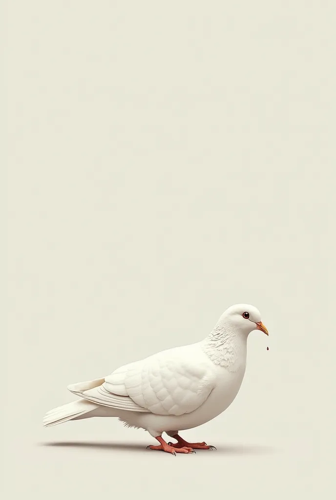 A dove pooping 
