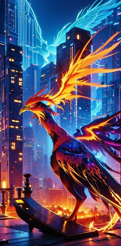 (((Phoenix))),(((Phoenix))),((( Phoenix))),up, fantastic, glittering,High Resolution, masterpiece, anatomically correct, 最high q...
